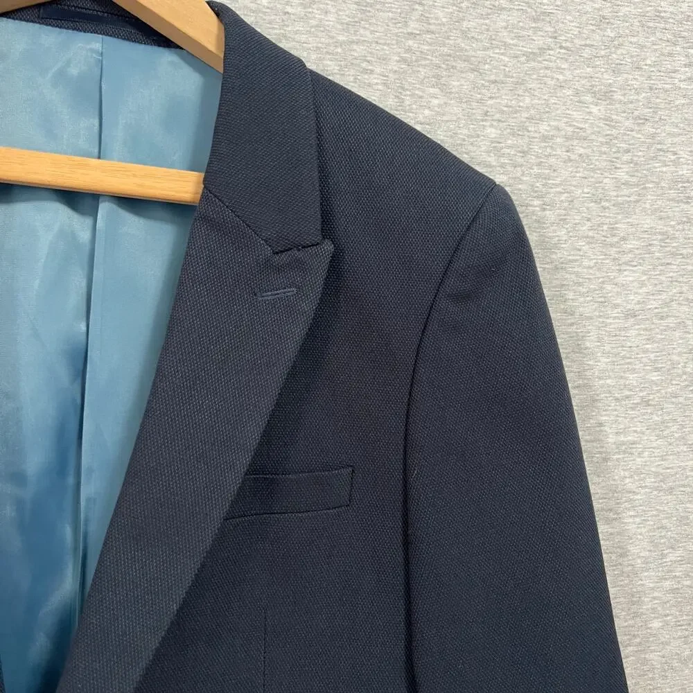 Topman Classic Navy Blazer - Size 38R - Peak Lapel